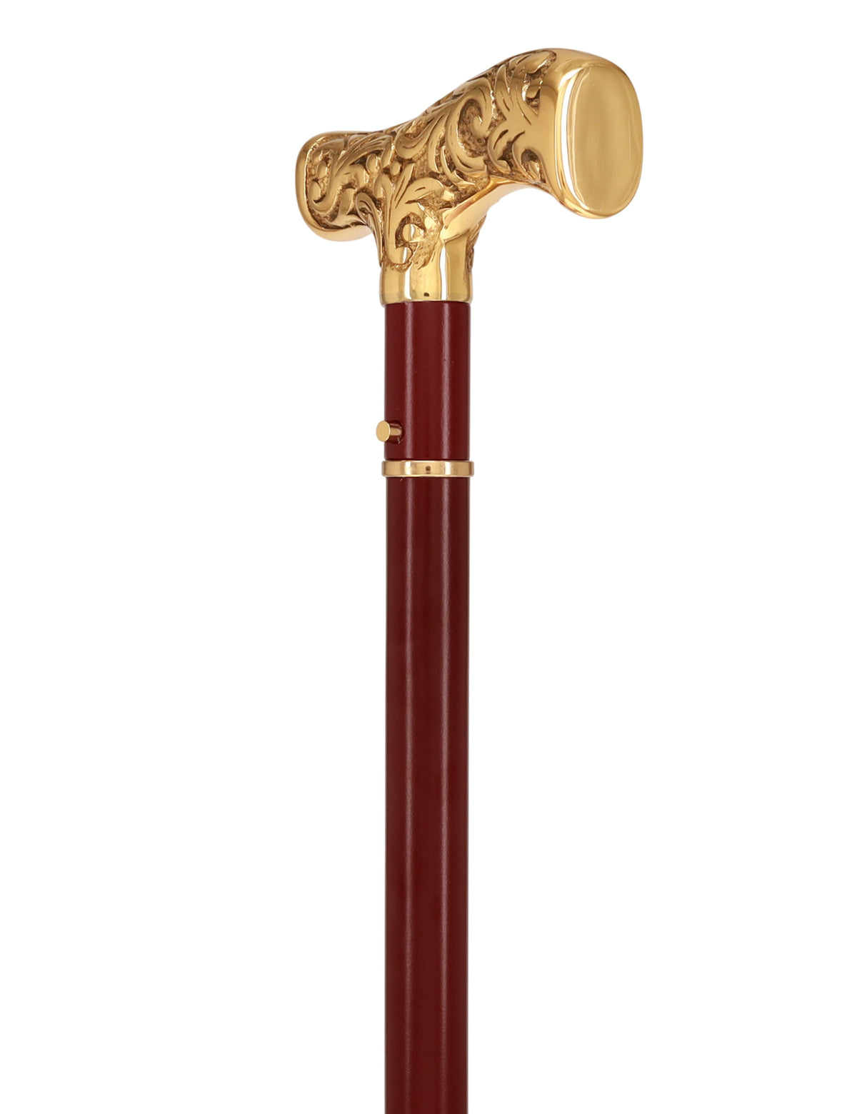 Custom RC Swords Brass T-Handle Sword Cane – Mahogany Metal Shaft, 29" Blade