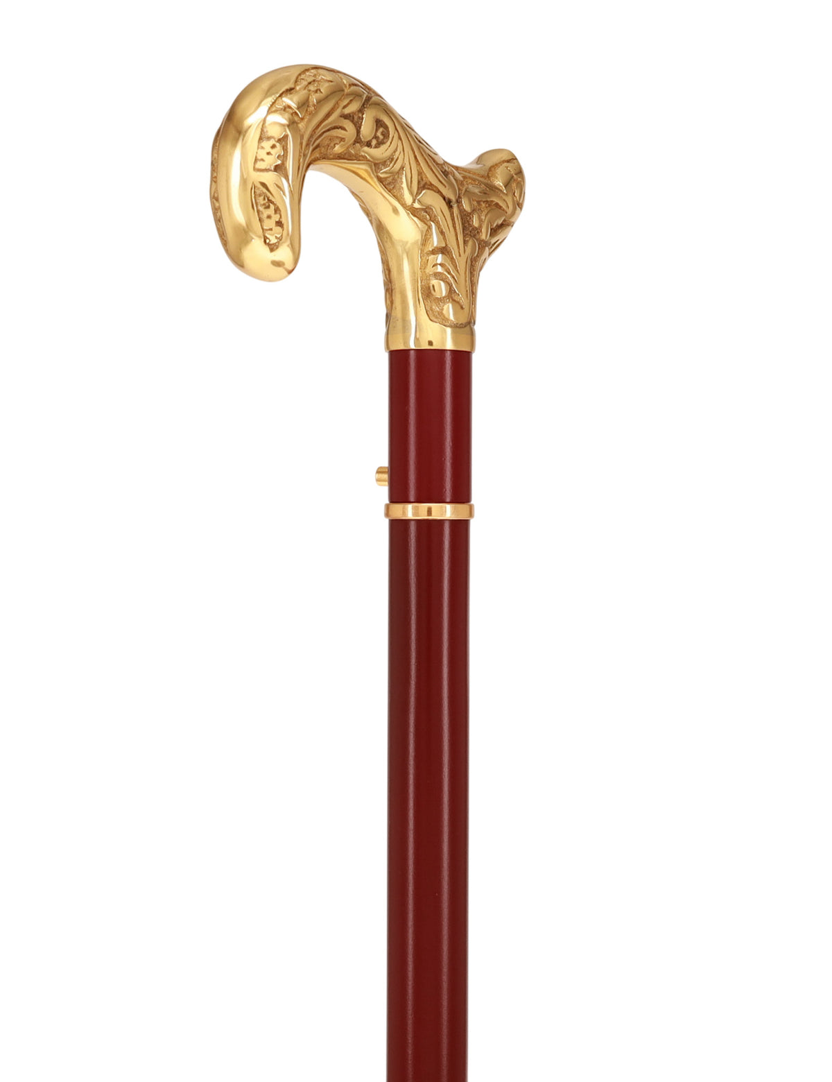 Custom RC Swords Brass Derby Handle Sword Cane – Mahogany Metal Shaft, 29" Blade
