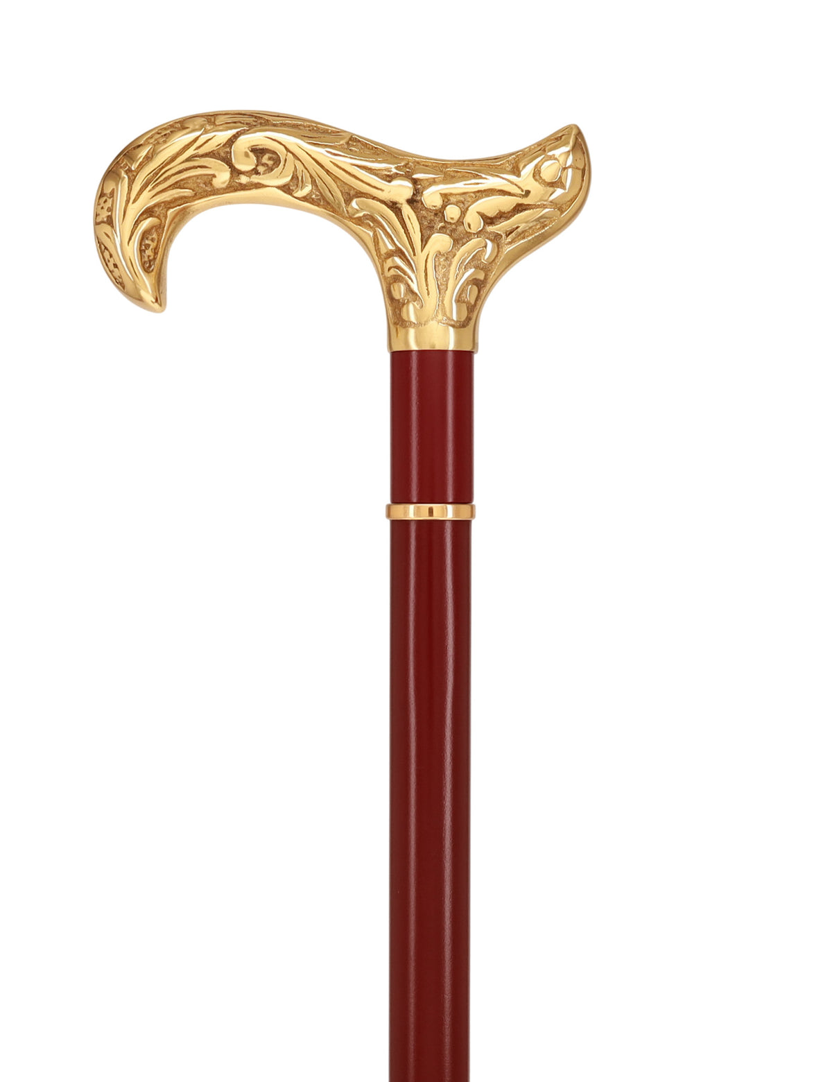 Custom RC Swords Brass Derby Handle Sword Cane – Mahogany Metal Shaft, 29" Blade