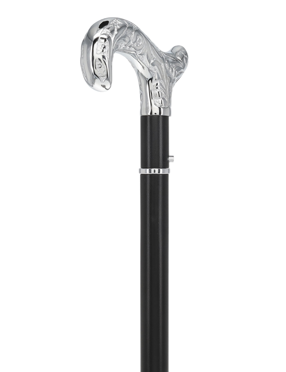 Custom RC Swords Chrome Derby Handle Sword Cane – Black Metal Shaft, 29" Blade