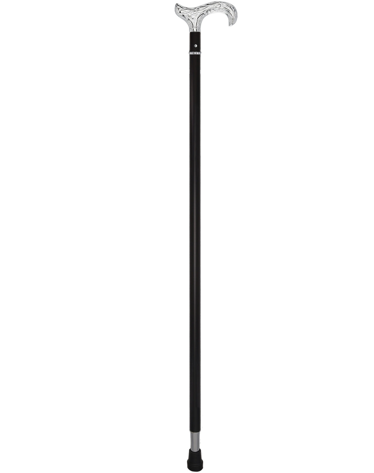 Custom RC Swords Chrome Derby Handle Sword Cane – Black Metal Shaft, 29" Blade