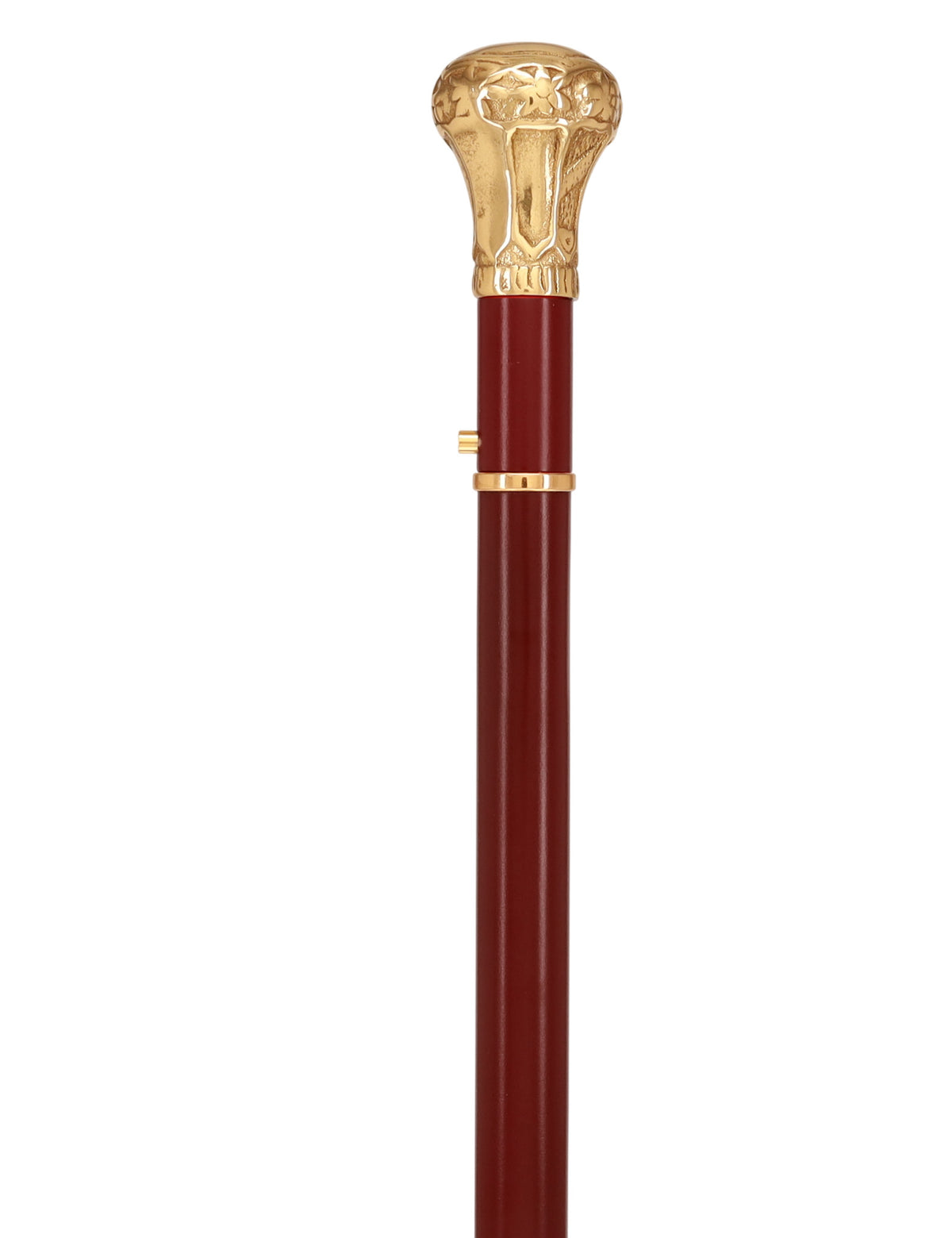 Custom RC Swords Brass Knob Handle Sword Cane – Mahogany Metal Shaft, 29" Blade