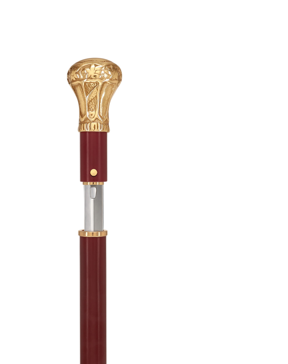 Custom RC Swords Brass Knob Handle Sword Cane – Mahogany Metal Shaft, 29" Blade