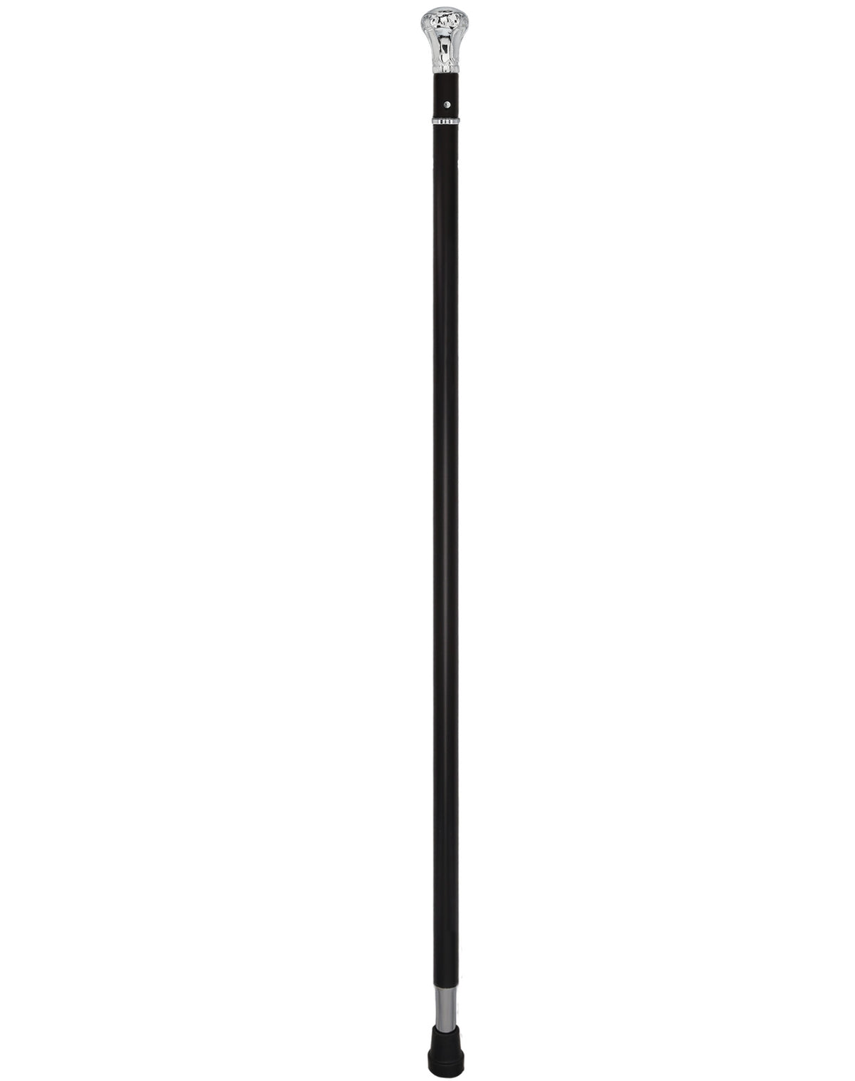 Custom RC Swords Chrome Knob Handle Sword Cane – Black Metal Shaft, 29" Blade