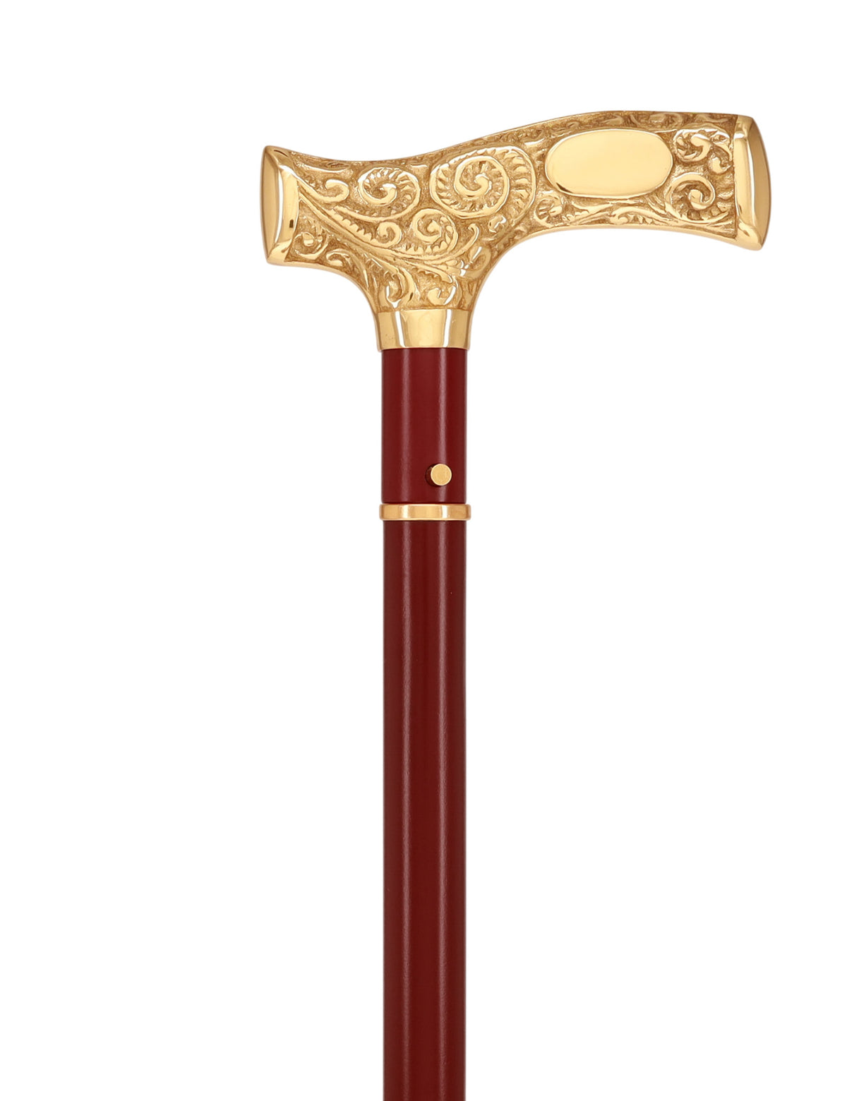 Custom Royal Swords Engravable Brass Fritz Sword Cane – Mahogany Metal Shaft, 29" Blade