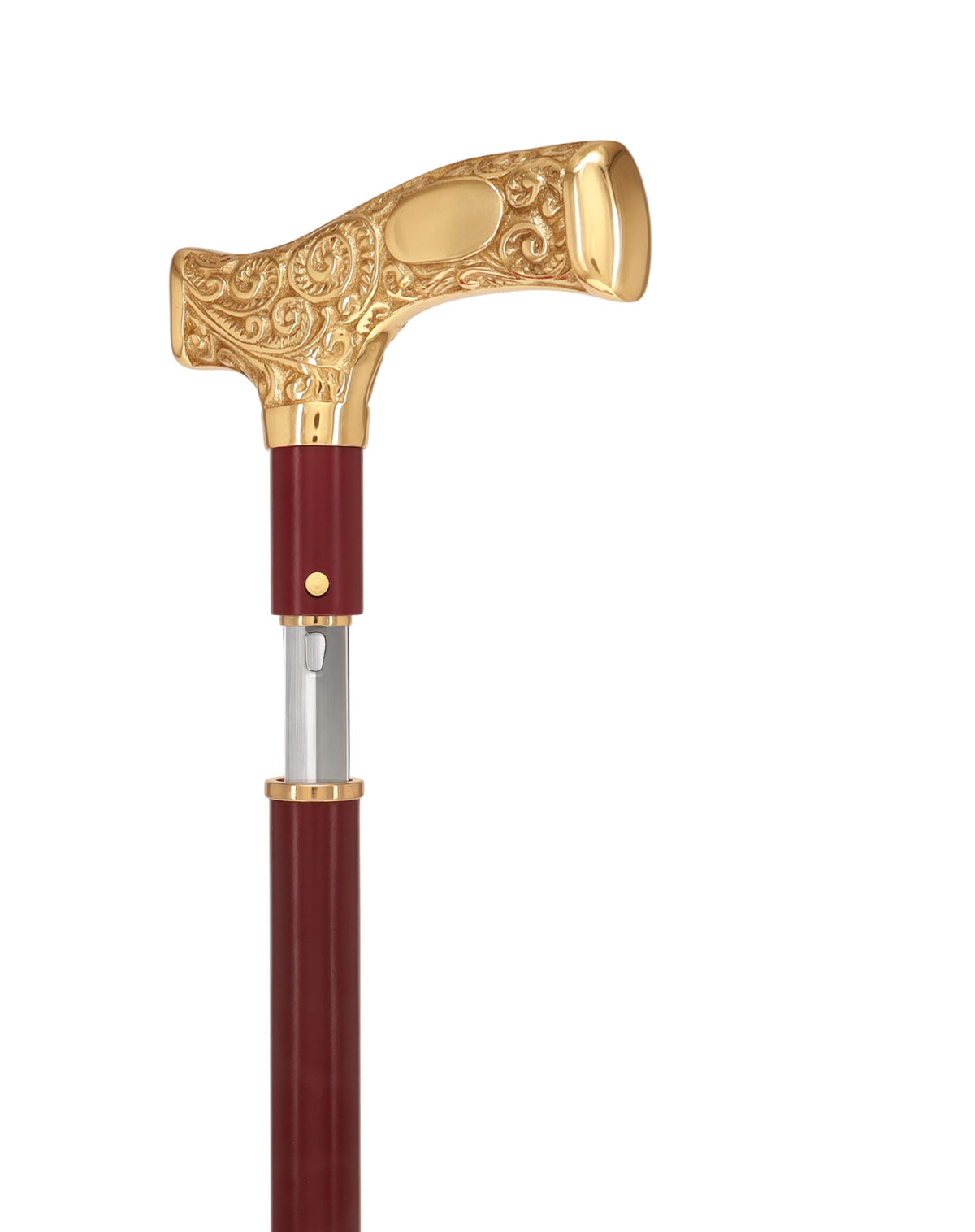 Custom Royal Swords Engravable Brass Fritz Sword Cane – Mahogany Metal Shaft, 29" Blade