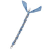 FashionStix Luxury Songbird Silk Satin scarf with Chain Wrist Strap with Clip Holder