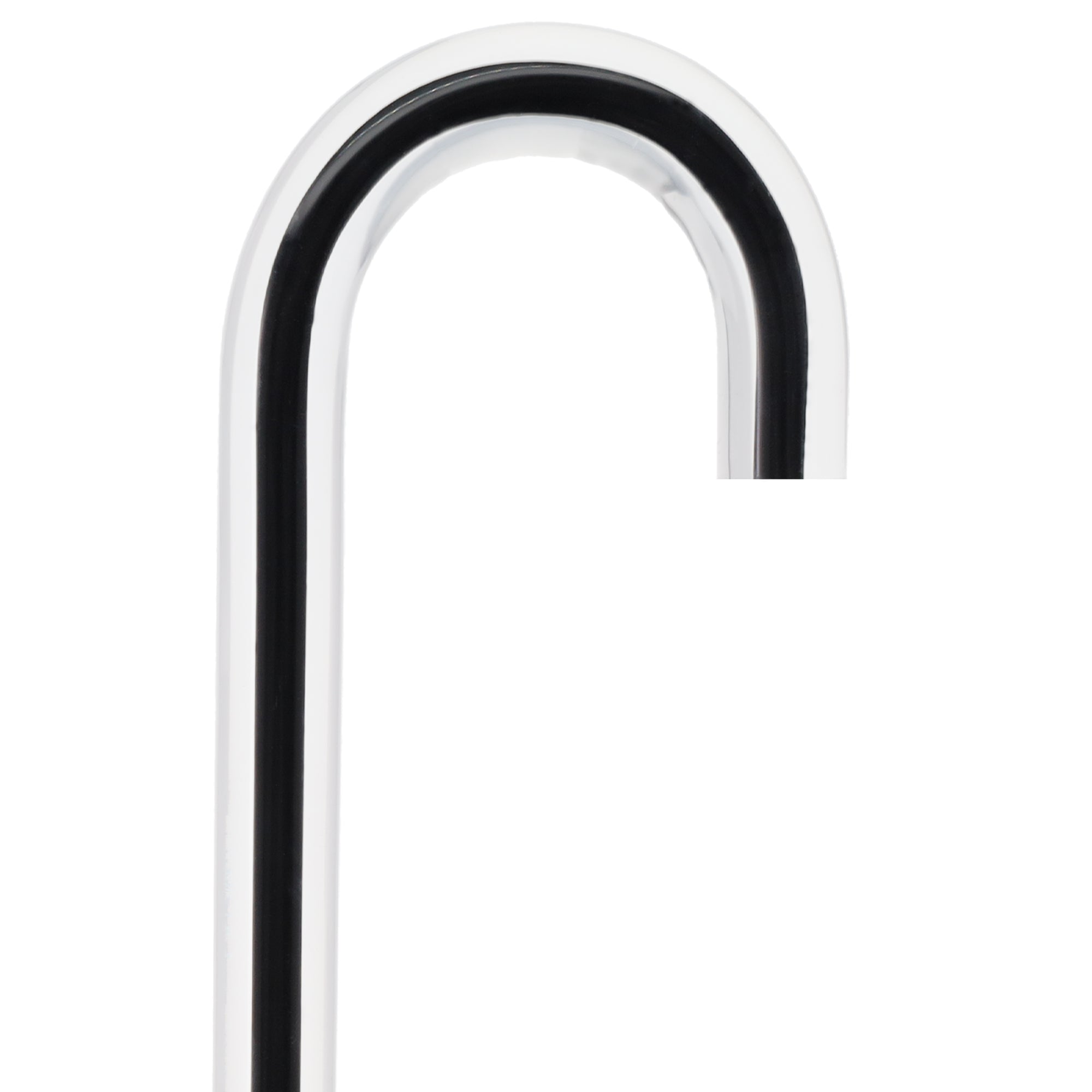 Dr. House Inspired Flame Cane "The Phoenix" - Clear Acrylic, Black Stripe