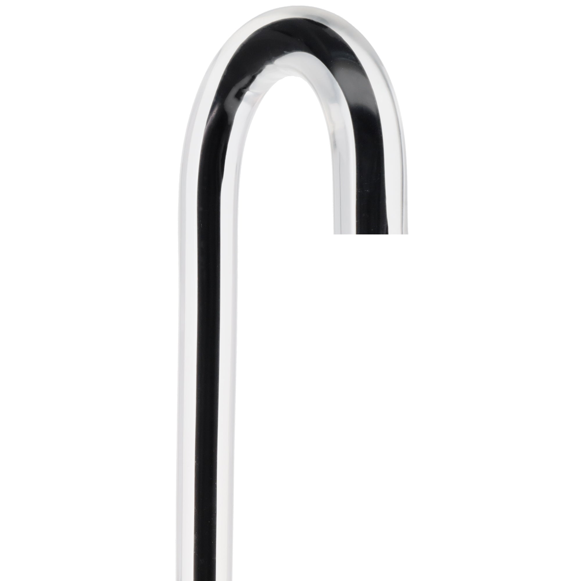 Dr. House Inspired Flame Cane "The Phoenix" - Clear Acrylic, Black Stripe