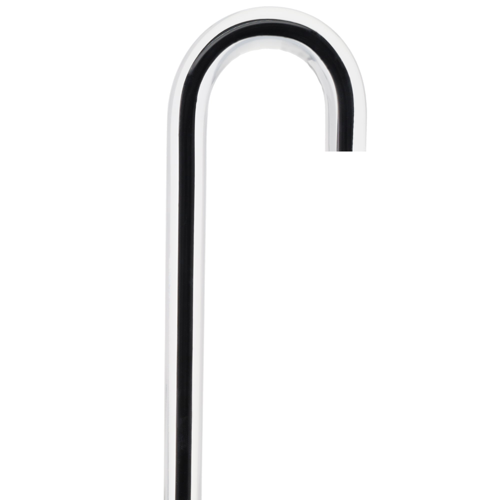 Dr. House Inspired Flame Cane "The Phoenix" - Clear Acrylic, Black Stripe