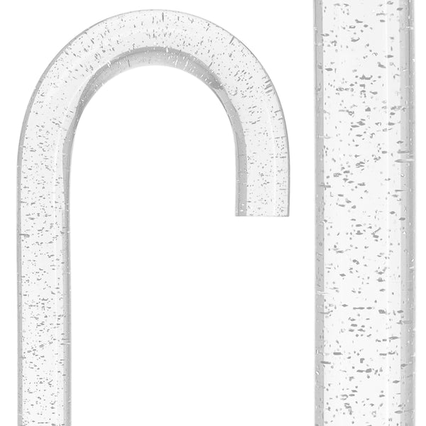 Clear Silver Luminance: Sparkle-Infused, Invisible Clear Shaft