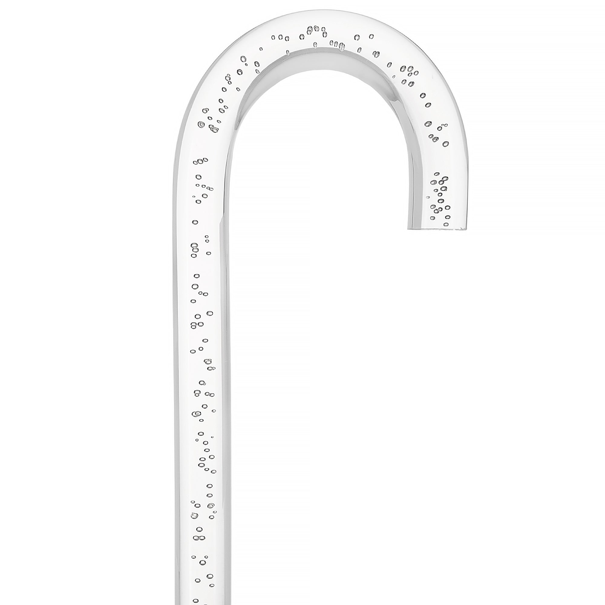 "Bubbles In Ice" - Exquisite Bubblé Elegance: A Translucent Crystal Shaft With Captivating Bubbles