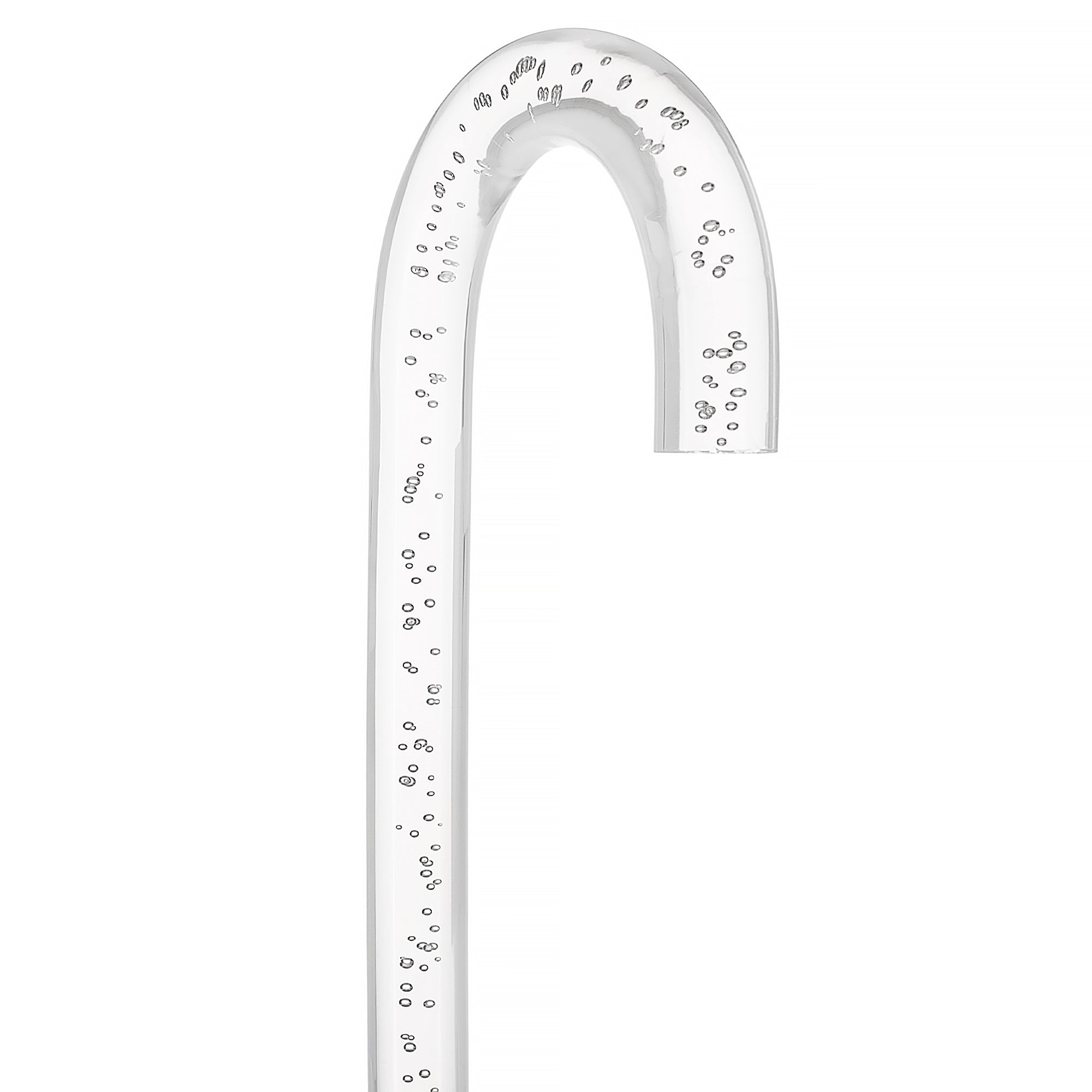 "Bubbles In Ice" - Exquisite Bubblé Elegance: A Translucent Crystal Shaft With Captivating Bubbles
