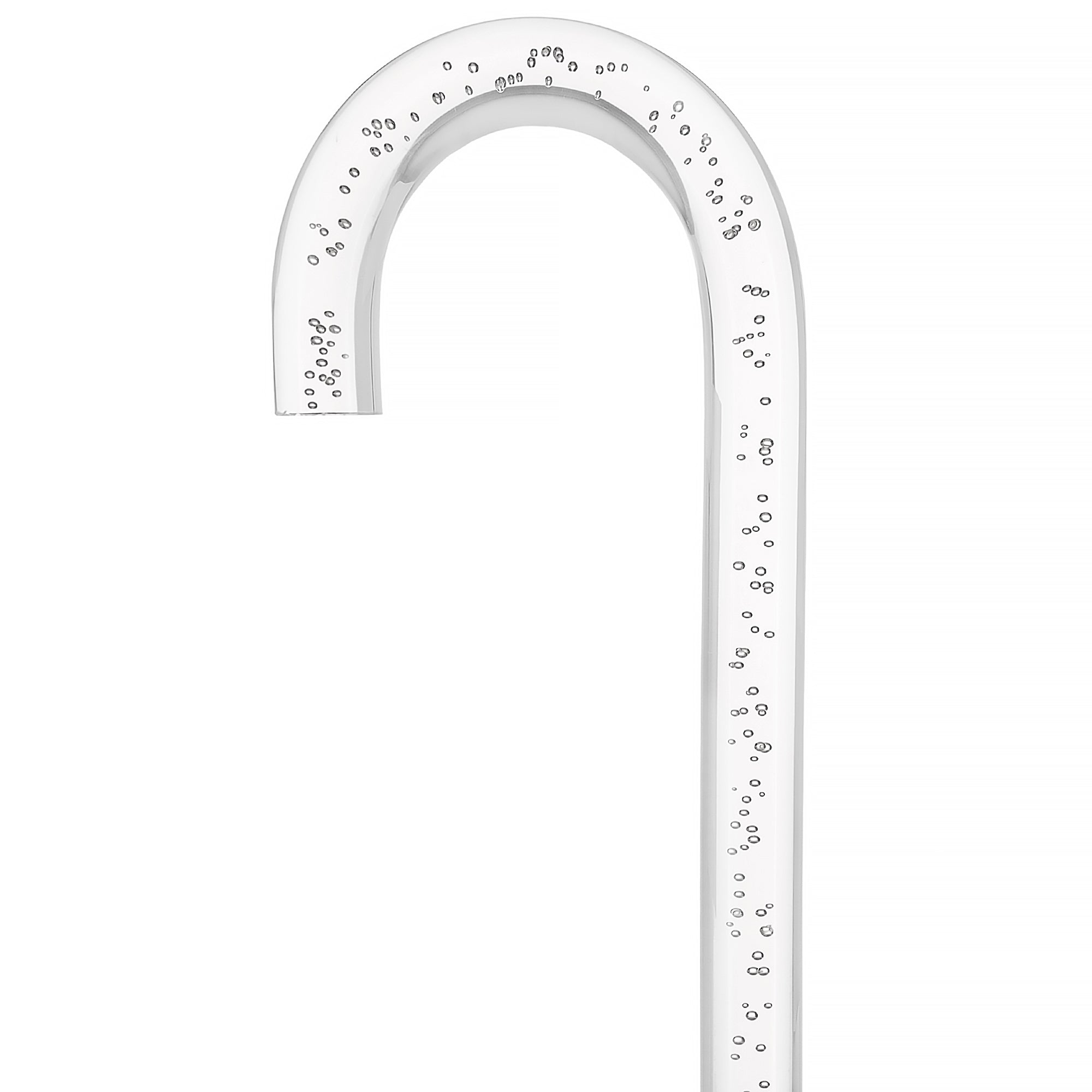"Bubbles In Ice" - Exquisite Bubblé Elegance: A Translucent Crystal Shaft With Captivating Bubbles