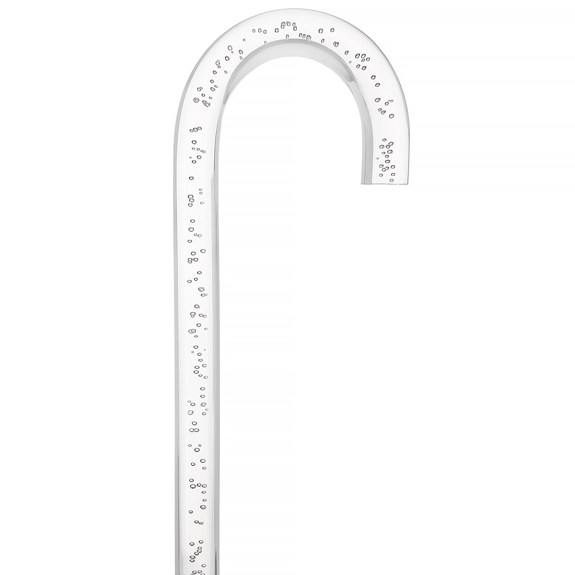 "Bubbles In Ice" - Exquisite Bubblé Elegance: A Translucent Crystal Shaft With Captivating Bubbles