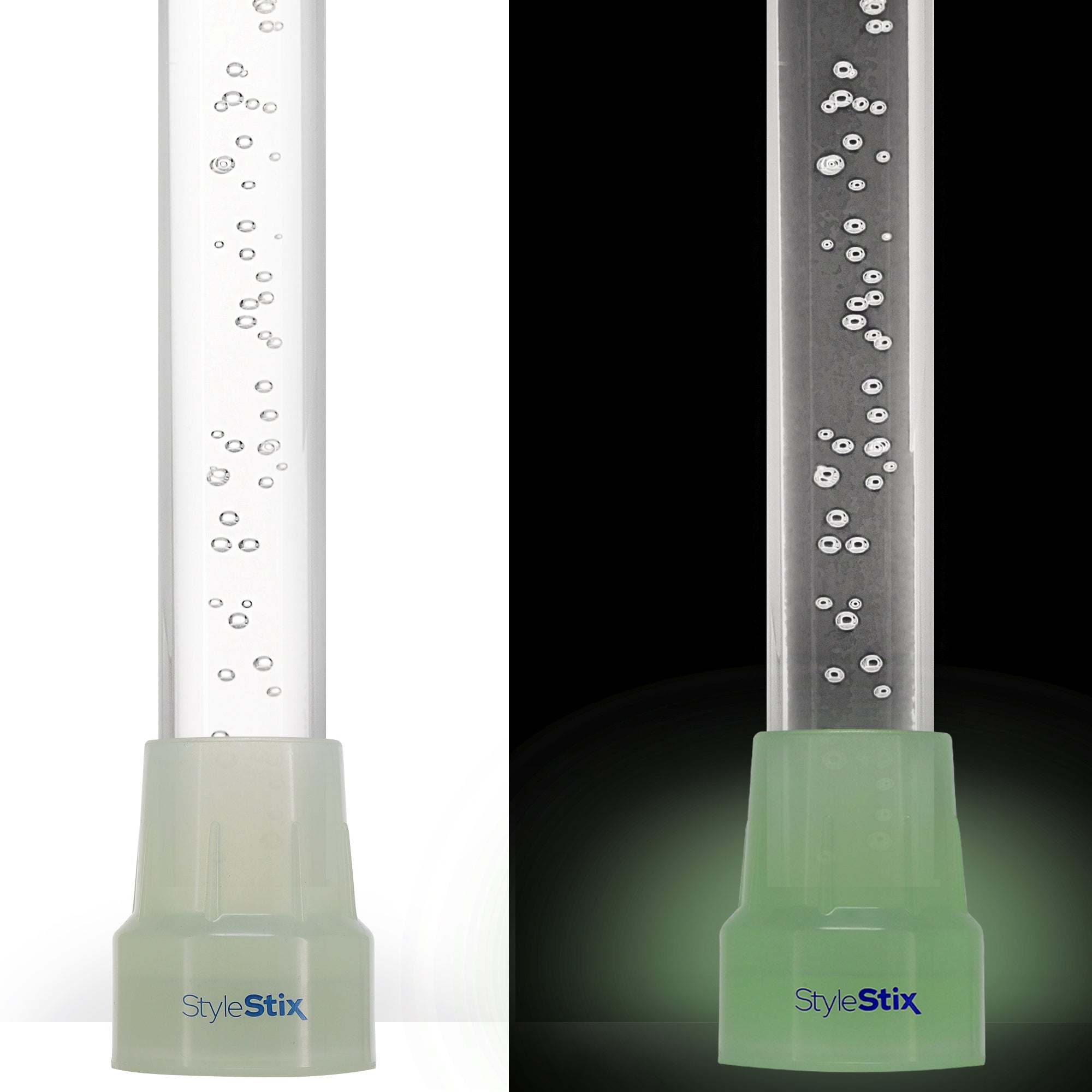 "Bubbles In Ice" - Exquisite Bubblé Elegance: A Translucent Crystal Shaft With Captivating Bubbles
