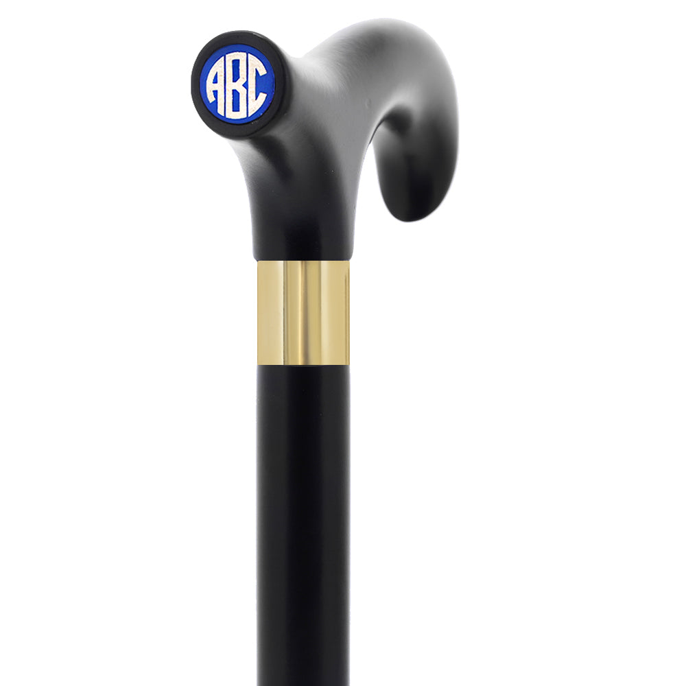 Custom-Engraved Wooden Cane: Choose Color & Personalize
