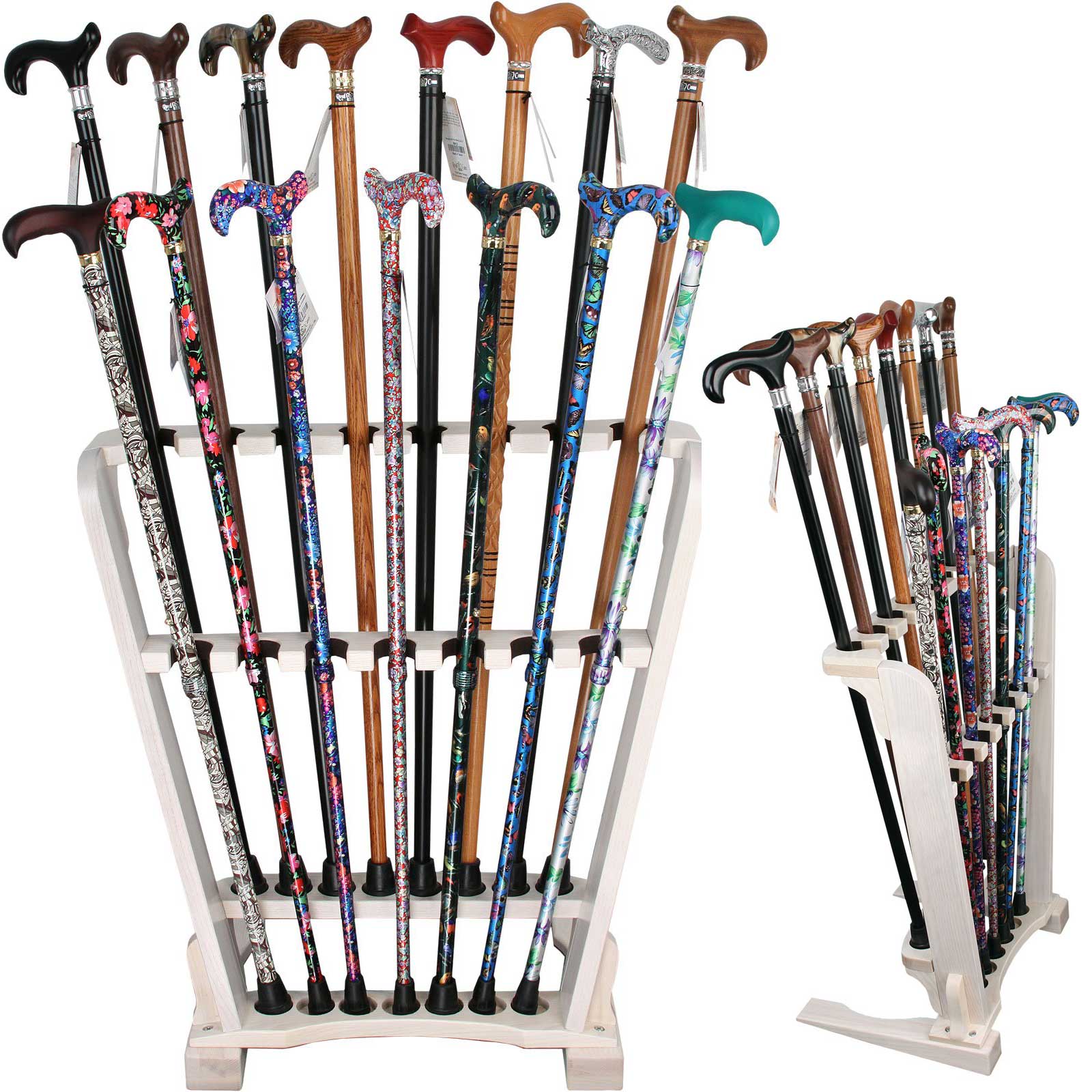 White Ash Wood Cane Stand