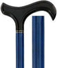 Carbon Canes Blue Mesh Adjustable Derby Handle Carbon Fiber Walking Cane