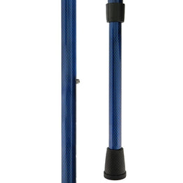 Carbon Canes Blue Mesh Adjustable Derby Handle Carbon Fiber Walking Cane