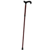 Carbon Canes Mahagony Red Triple Wound Derby Walking Cane With Adjustable Folding Carbon Fiber Shaft and Collar