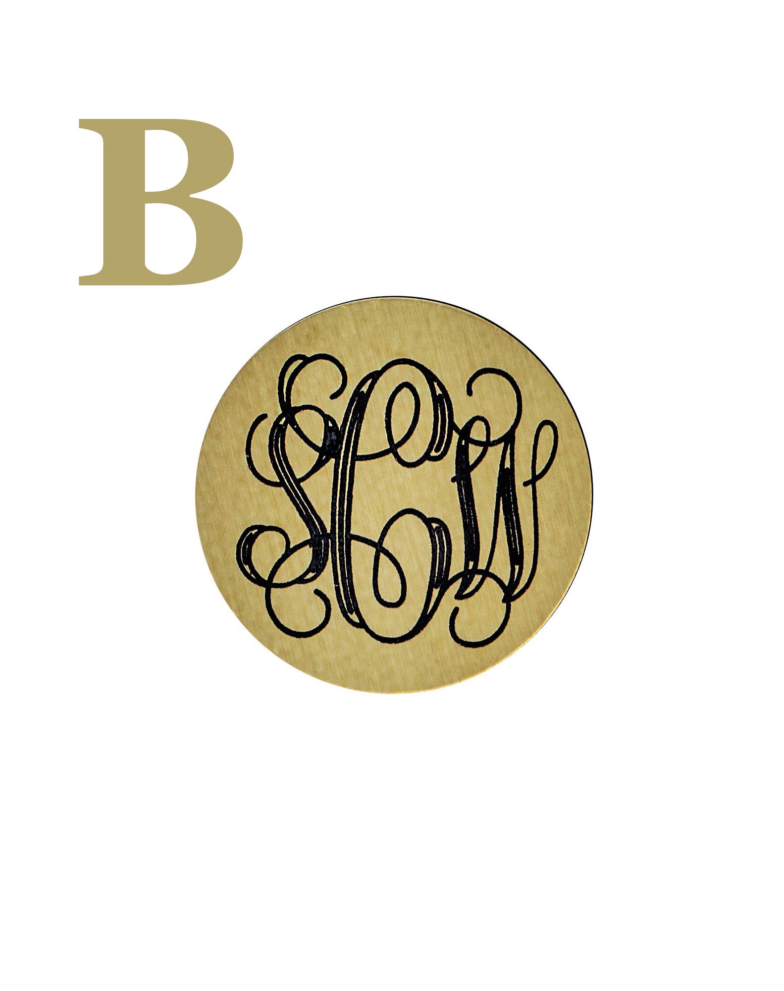 Custom Engraving on Brass Circle: Make Your Cane Unique