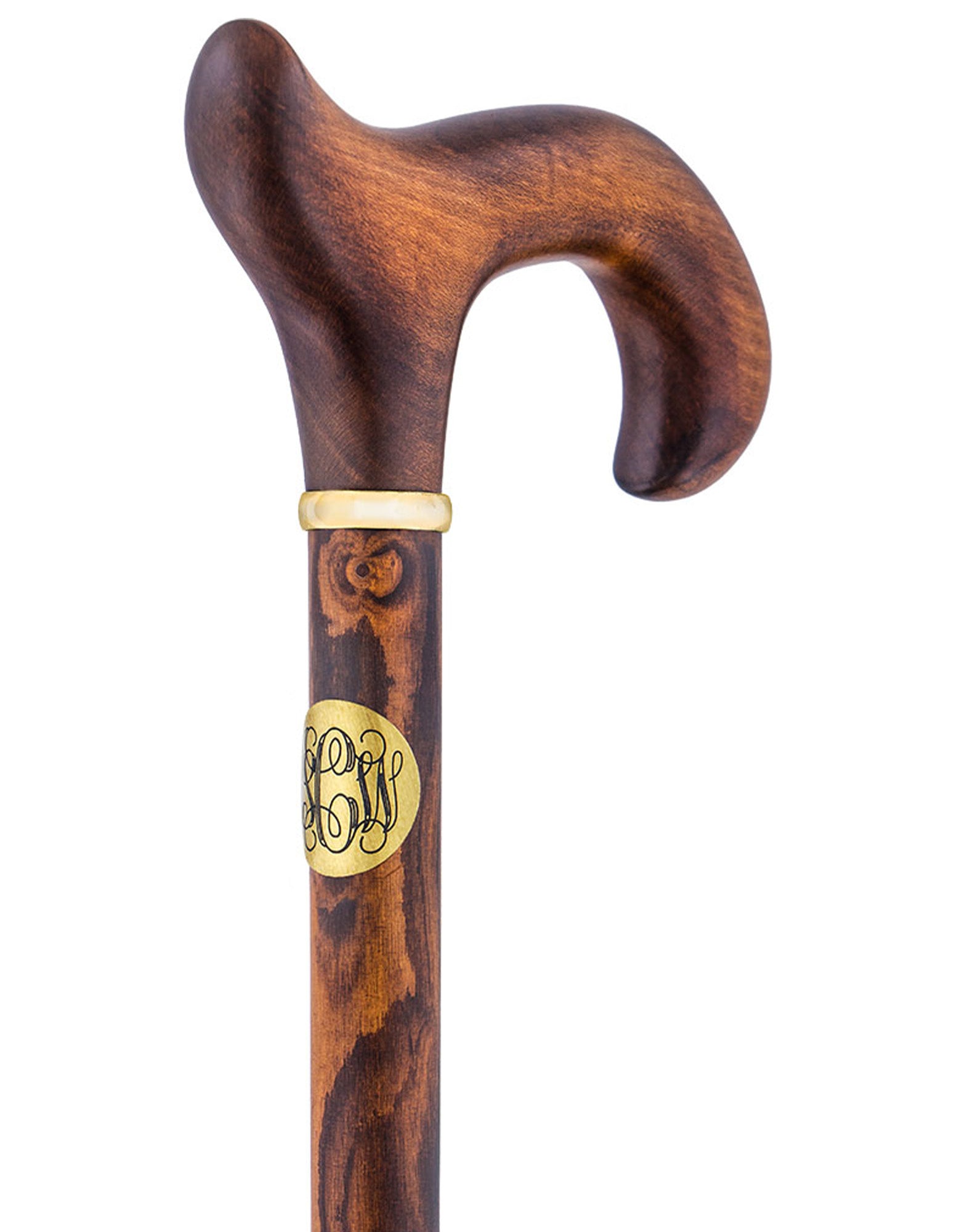 Custom Engraving on Brass Circle: Make Your Cane Unique