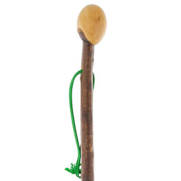 Classic Canes Extra Long Root Knobbed Walking Stick w/ Blackthorn Shaft & Green Strap
