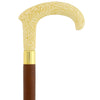 Comoys Aspiring with Grace Faux Ivory Fritz Handle Cane w/ Custom Shaft & Collar