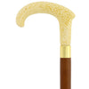 Comoys Aspiring with Grace Faux Ivory Fritz Handle Cane w/ Custom Shaft & Collar