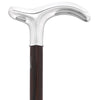 Fayet Silver Plated Fritz Handle on Macassar Carbon Fiber Shaft