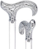 Crystal Elegance Derby Cane with Invisible Acrylic Shaft Options