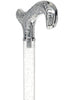 Crystal Elegance Chrome Derby Cane with Invisible Acrylic Shaft Options