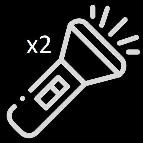 Flashlight x2 (only for StyleStix Canes)
