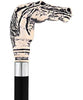 HARVY Scrimshaw Horse Head Walking Cane