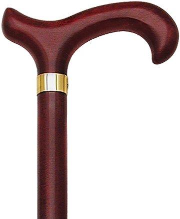 HARVY Cherrywood Derby walking cane with Cherrywood shaft and Brass collar