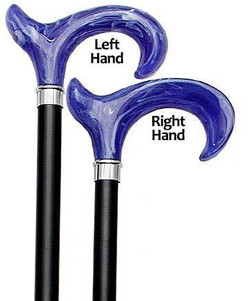 Blue Ice: Ergonomic Cane with Translucent Acrylic Handle