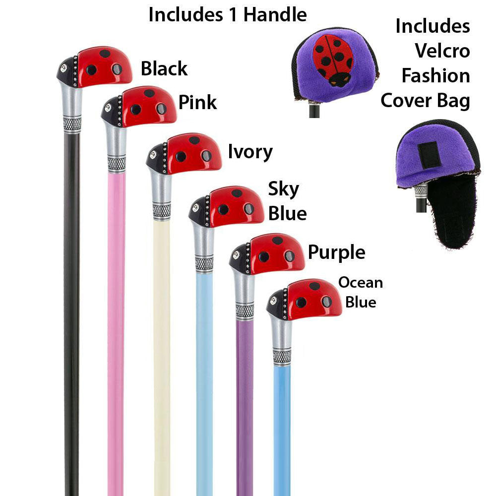 Ladybug Lola Signature 6-in-1 Ultimate Cane Kit with Travel Storage Bag