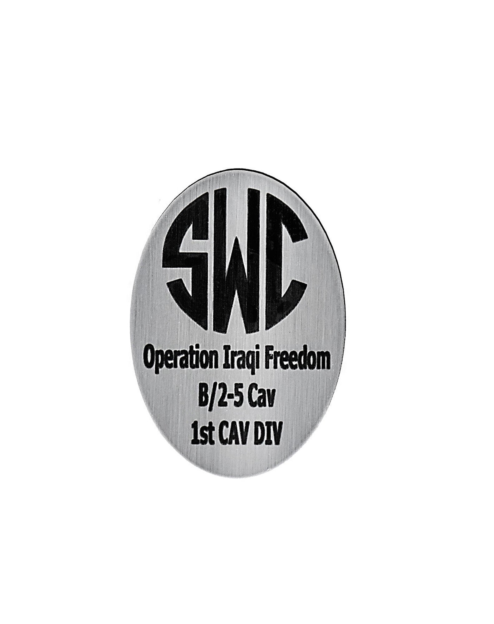 Custom Cane Engraving - Oval Stainless Steel