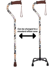 Dog Lovers: Supportive Quad Base Cane - Comfort Grip