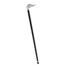 Royal Canes Silver 925r Duck Head Walking Cane with Black Beechwood Shaft and Collar