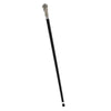 Royal Canes Silver 925r Swarovski Crystal Encrusted Elongated Knob Walking Stick with Black Beechwood Shaft