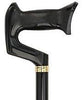 Royal Canes Black Adjustable Orthopedic Handle Walking Cane with Collar