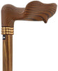 Royal Canes Palm Grip Walking Cane With Zebrano Wood Shaft and Wooden Collar