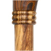 Royal Canes Palm Grip Walking Cane With Zebrano Wood Shaft and Wooden Collar
