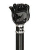 Royal Canes Black Rose Flower Knob Walking Stick With Black Beechwood Shaft and Collar