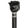 Royal Canes Black Rose Flower Knob Walking Stick With Black Beechwood Shaft and Collar