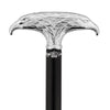 Royal Canes Chrome Plated Double Eagle T-Handle Walking Cane With Black Beechwood Shaft