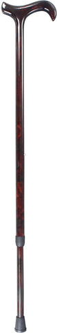 Royal Canes Carbon Fiber Red Impressionist Derby Walking Cane With Adjustable Carbon Fiber Shaft