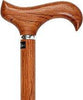 Royal Canes Genuine Bubinga Derby Walking Cane With Bubinga Wood Shaft and Silver Collar